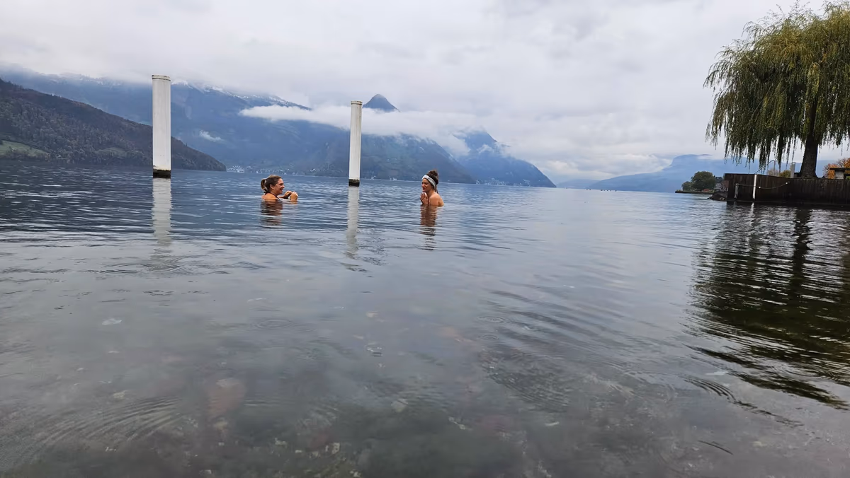 Workshop di Bagno nel Ghiaccio a Buochs, Vierwaldstättersee